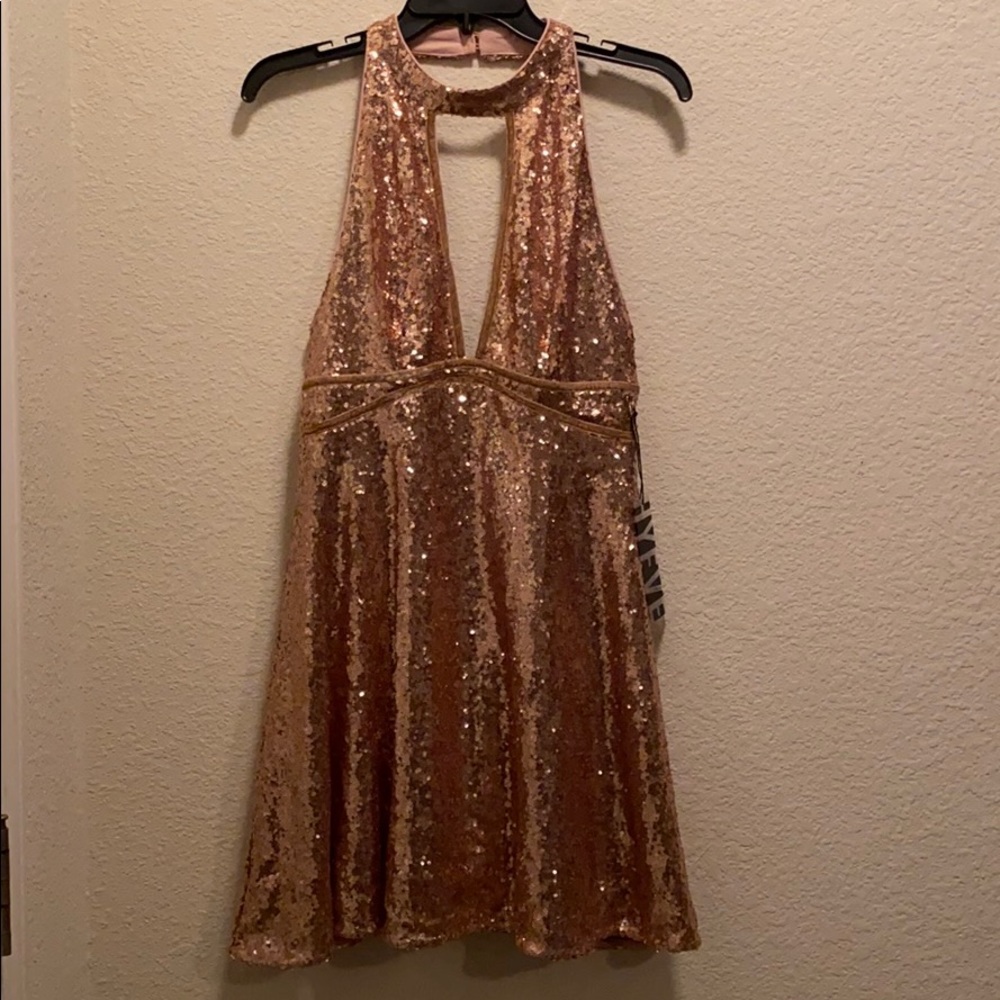Pink sequin dress